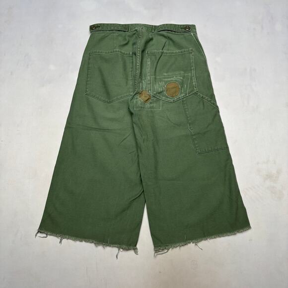 NSF Wide Leg Patchwork Pants Women's 27 Cropped Cargo Boho Lagenlook - Picture 3 of 12